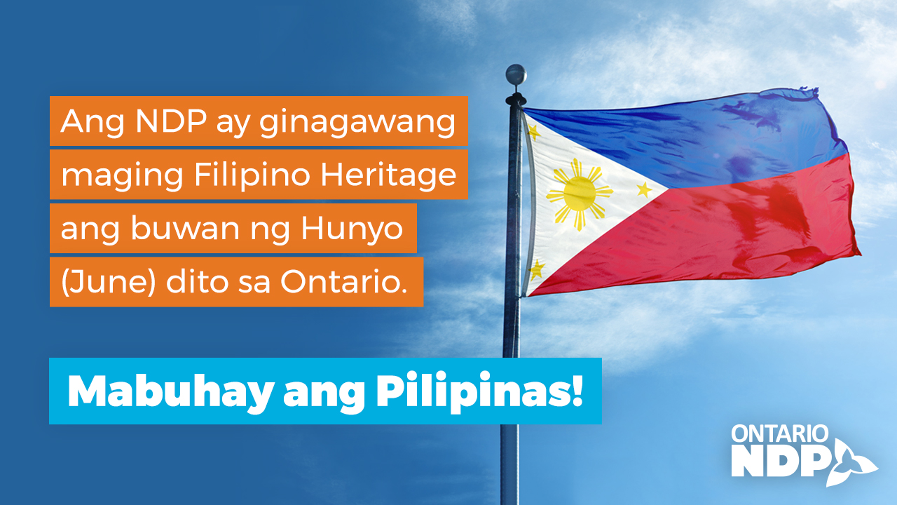 NDP Introduce bill to designate June as Filipino Heritage month ...