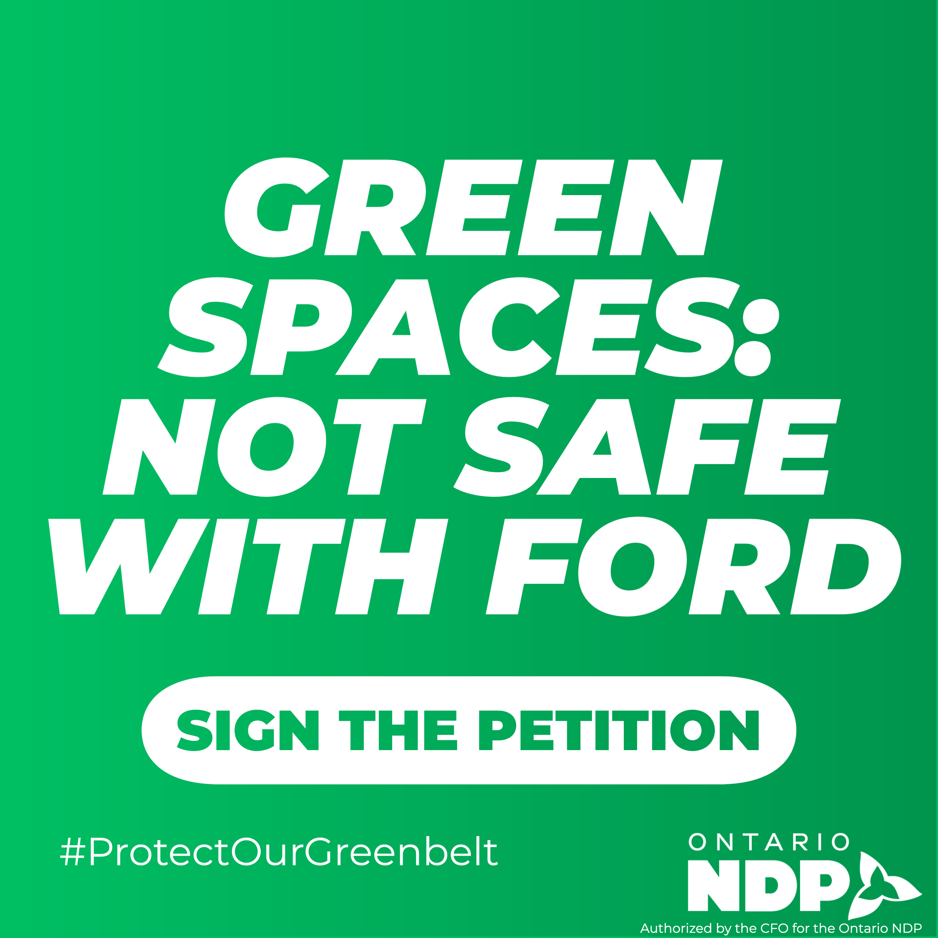 Take action to protect our Greenbelt