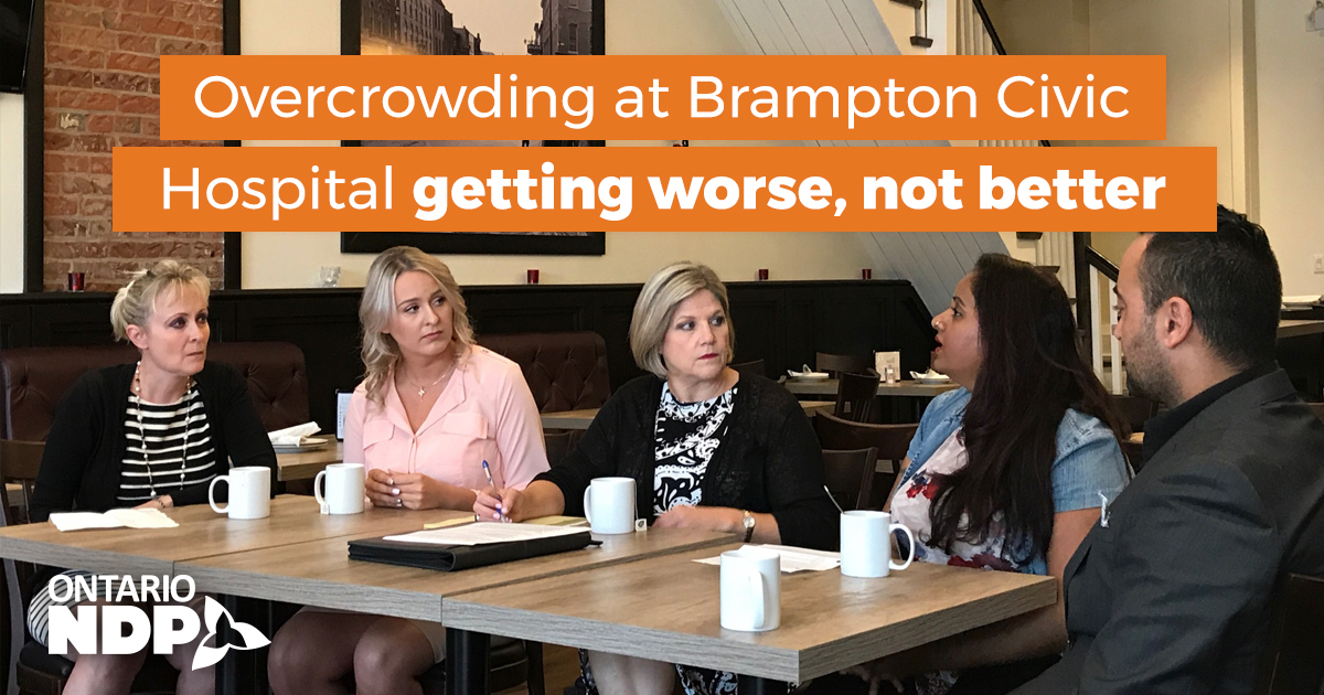 Overcrowding at Brampton Civic Hospital getting worse, not better