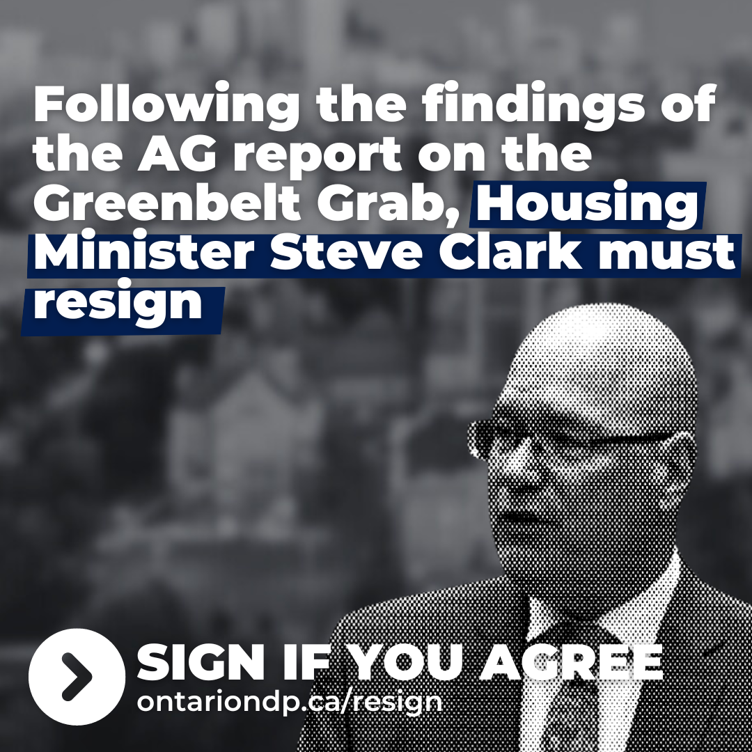 Housing Minister Steve Clark must resign